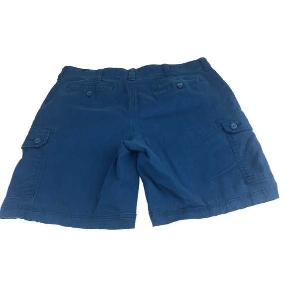 St. John's Bay Men's Cargo Shorts Size 40 Turquoise Blue Comfort Stretch - Picture 7 of 10